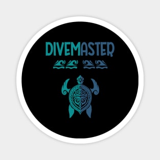 Polynesian Turtle Tattoo Design -Divemaster Scuba Diving Magnet